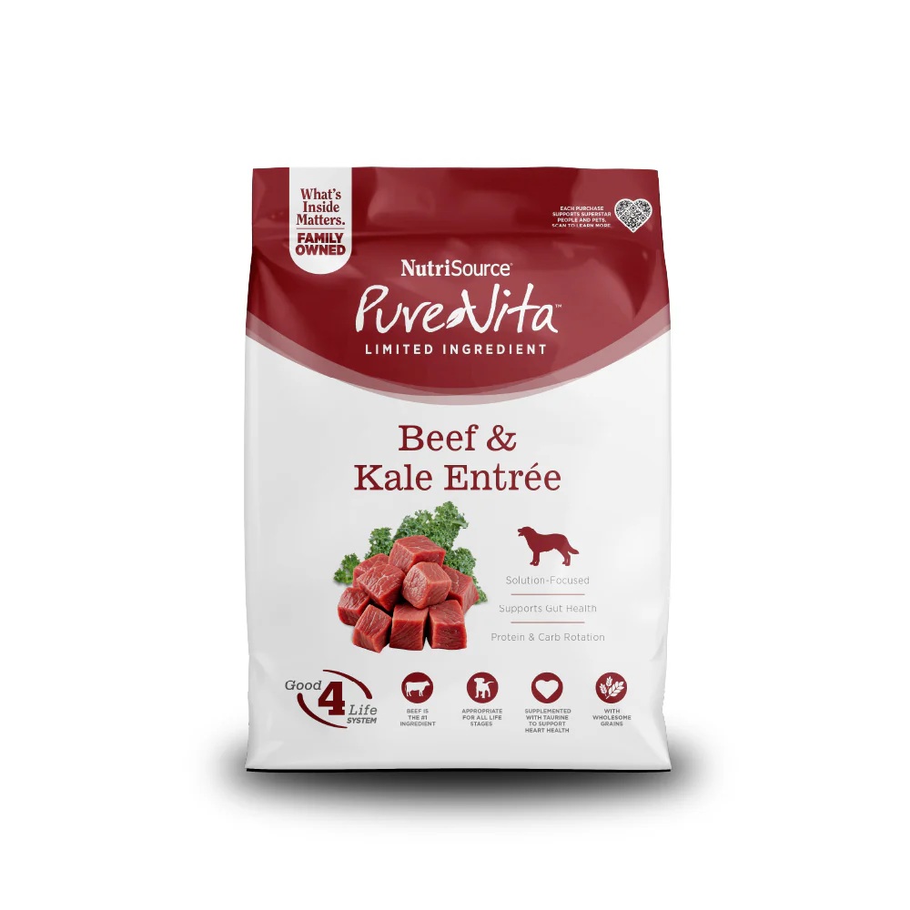 CONCENTRADO PARA PERRO NUTRISOURCE PURE VITA BEEF AND KALE