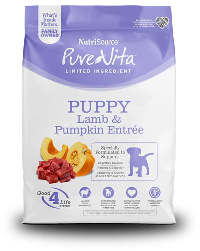 CONCENTRADO PARA PERRO NUTRISOURCE PURE VITA PUPPY LAMB AND PUMPKIN