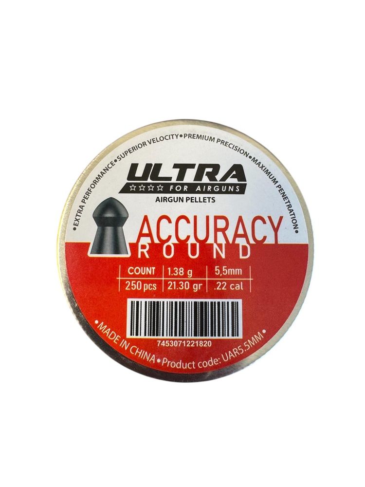 COPAS PARA RIFLE DE VIENTO ACURRACY 5.5 MM x 250 UNIDADES