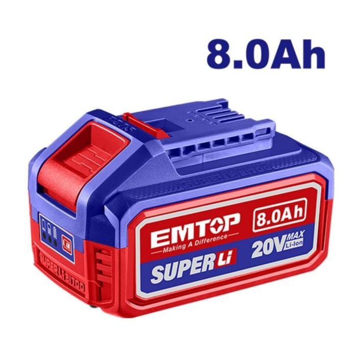 BATERIA EMTOP 20 VOLTIOS 8 AH EMTOP