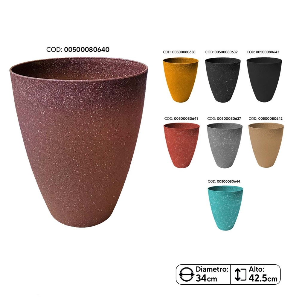 MACETA PLASTICA PIETRA #2