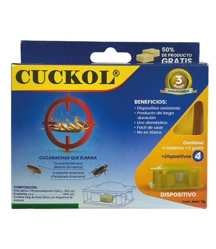 CUCARACHICIDA CUCKOL DISPOSITIVO
