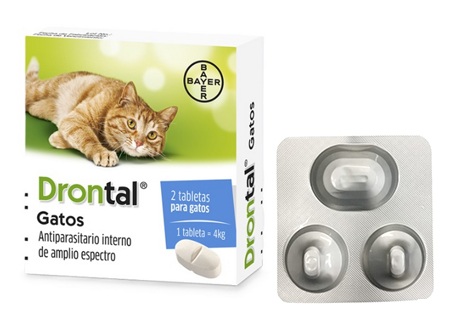 DESPARASITANTE DRONTAL PARA GATO x 1 TABLETA