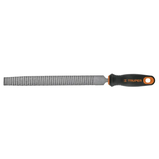 LIMA ESCOFINA PARA HERRAR 10" CON MANGO DOBLE INYECCION TRUPER 