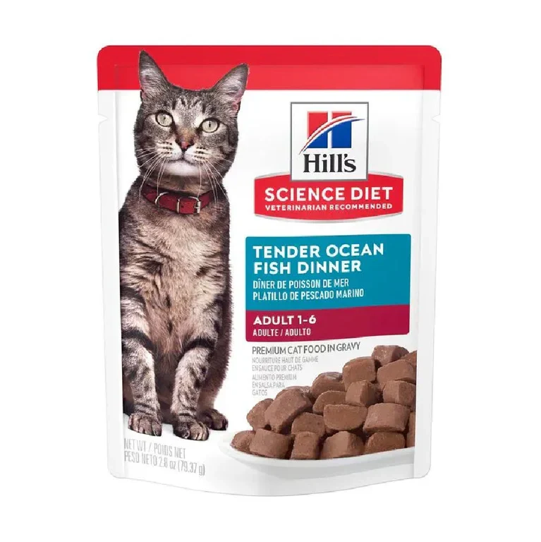 ALIMENTO HUMEDO PARA GATO SCIENCE DIET ADULTO OCEAN POUCHE