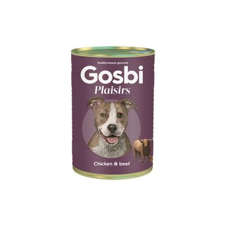 ALIMENTO HUMEDO PARA PERRO GOSBI PLAISIRS CHICKEN AND BEEF