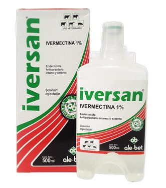 IVERSAN IVERMECTINA 1% INYECTABLE 500ML