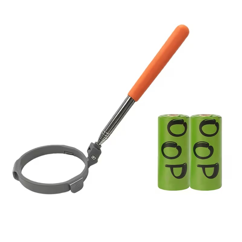 RECOGEDOR PARA HECES EXTENSIBLE + 3 PACK DE BOLSAS