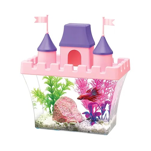 ACUARIO PARA BETTA PRINCESS CASTLE 0.5 GALONES