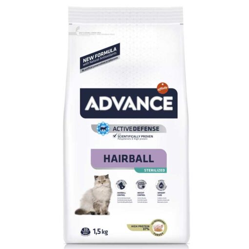 CONCENTRADO PARA GATO ADVANCE HAIRBALL STERILIZED 1.5 KG