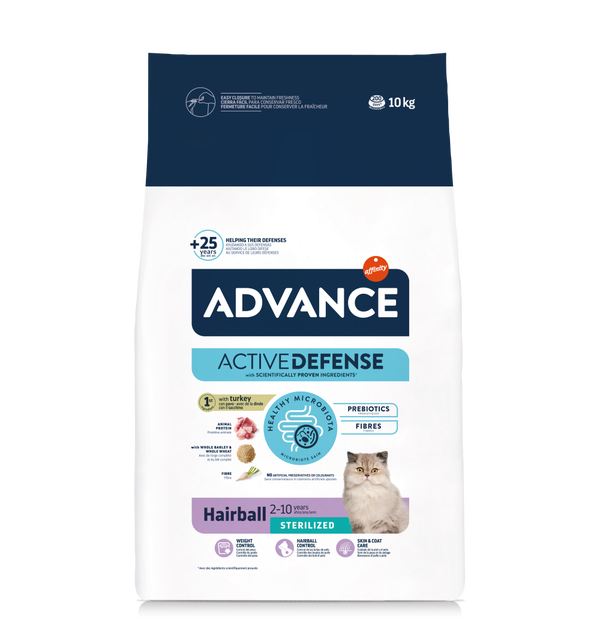 CONCENTRADO PARA GATO ADVANCE HAIRBALL STERILIZED 1.5 KG