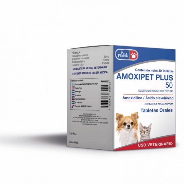 AMOXIPET PLUS 50 MG 1 TABLETA