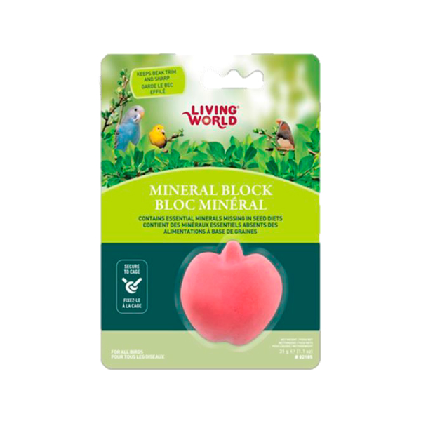 BLOQUE MINERAL DE MANZANA PARA AVES