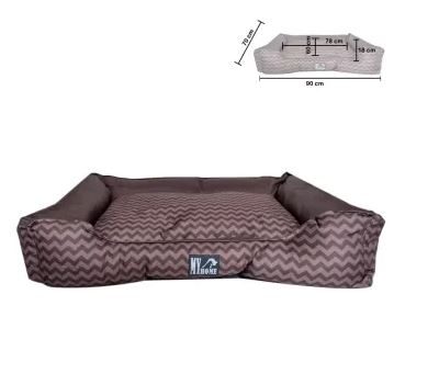 CAMA P/MASCOTA L RESISTENTE AL AGUA 90X70CM CAFE OXFORD