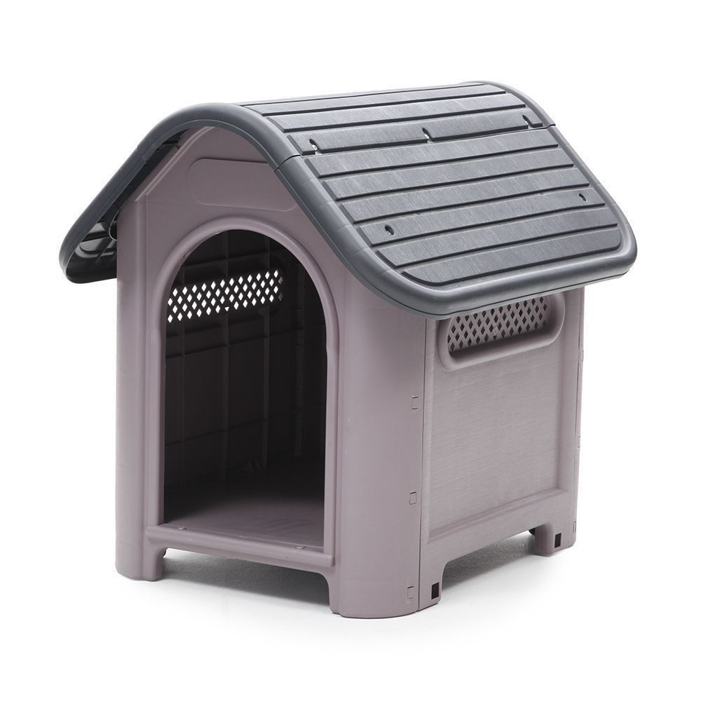 CASA PARA PERRO ARMABLE TECHO CURVO NEGRO (30"largo*23"ancho*26"alto)