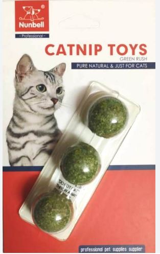 CATNIP TOYS 3 BOLITAS