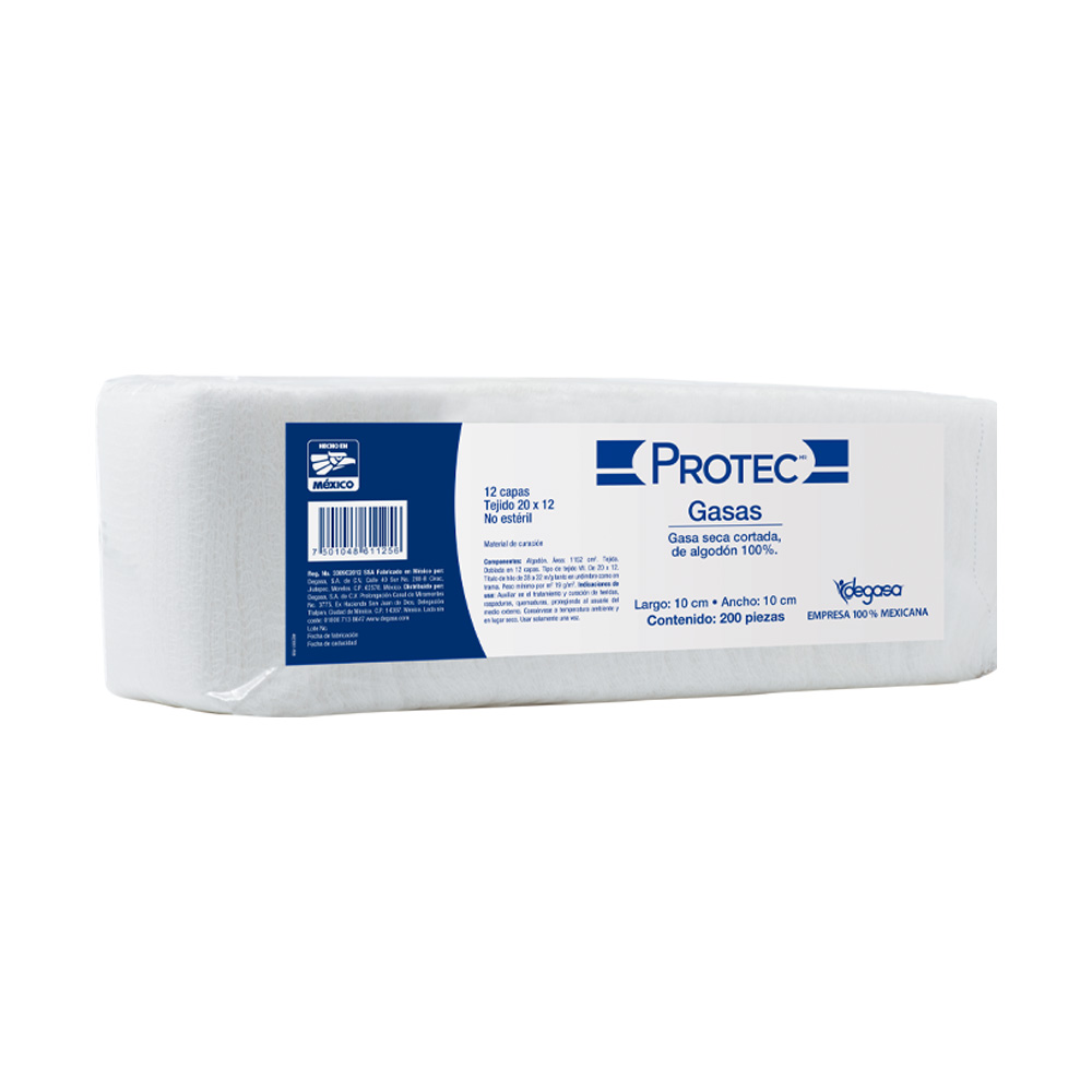 COMPRESA DE GASA 10x10 BOLSA DE 200 