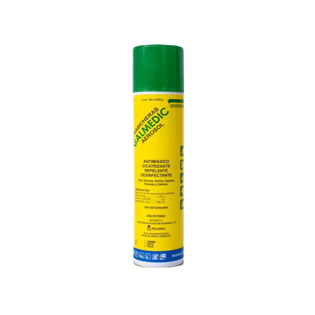 CURABICHERA PARA GUSANO BARRENADOR AMARILLA GALMEDIC-SPRAY 440ML