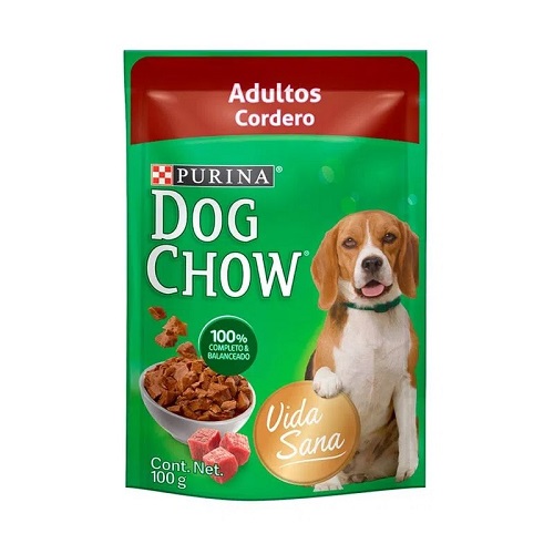 ALIMENTO HUMEDO PARA PERRO DOG CHOW ADULTO CORDERO 100 GRS