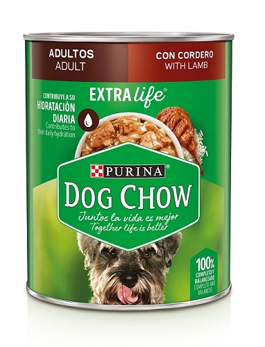 ALIMENTO HUMEDO PARA PERRO DOG CHOW CORDERO Y ARROZ LATA