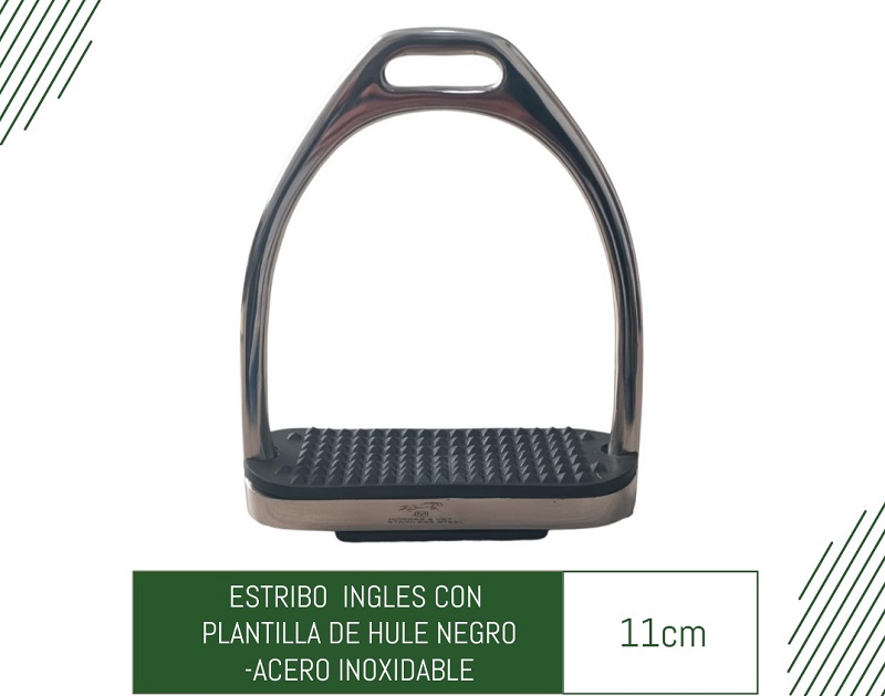 ESTRIBO INGLES PLASTICO CON PLANTILLA DE HULE