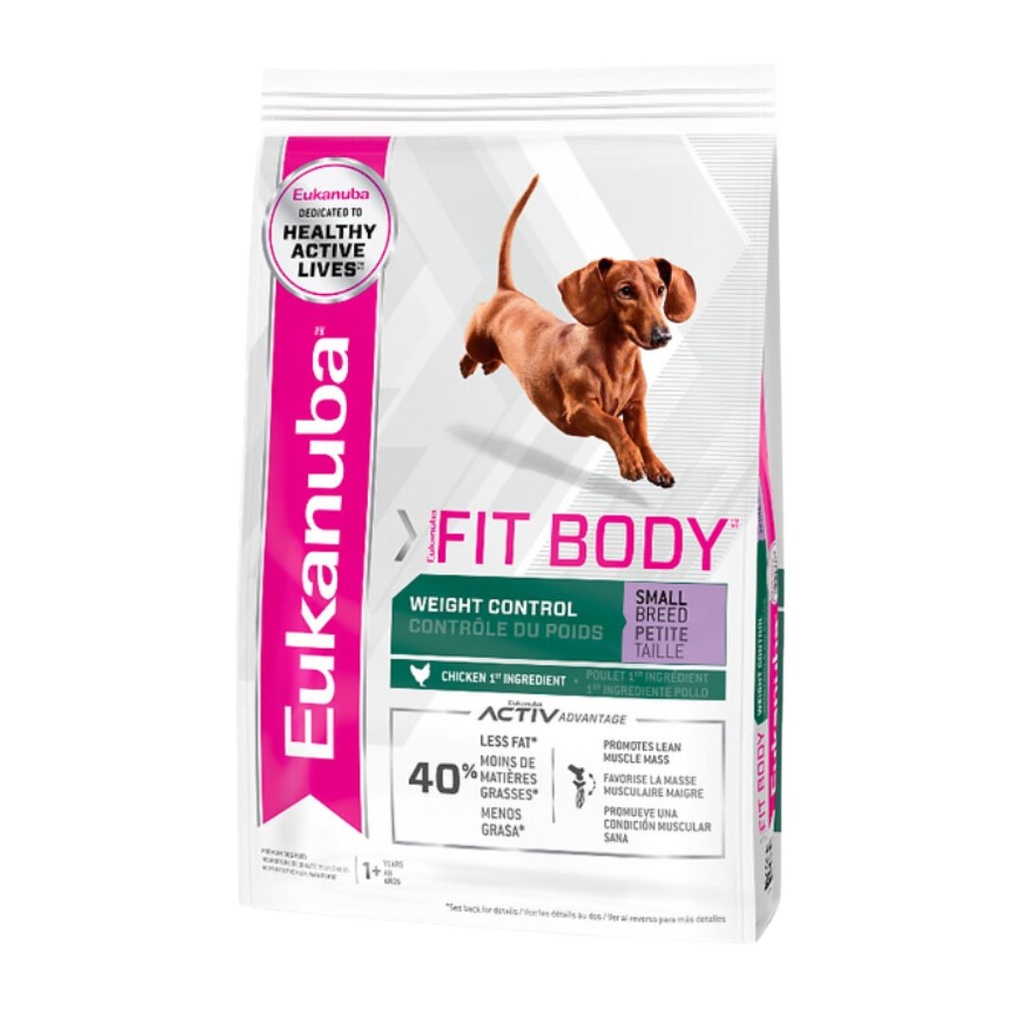 CONCENTRADO PARA PERRO EUKANUBA FIT BODY WEIGHT CONTROL SMALL BREED 