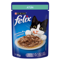 ALIMENTO HUMEDO PARA GATO FELIX POUCH ATUN EN SALSA 85 GR