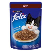 ALIMENTO HUMEDO PARA GATO FELIX POUCH PAVO EN SALSA