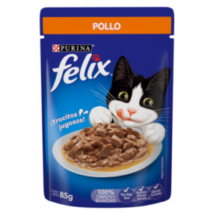 ALIMENTO HUMEDO PARA GATO FELIX POUCH POLLO 85 GR