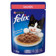 ALIMENTO HUMEDO PARA GATO FELIX SALMON EN SALSA 