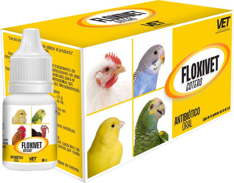 FLOXIVET ANTIBIOTICO PARA AVES GOTERO 10 ML