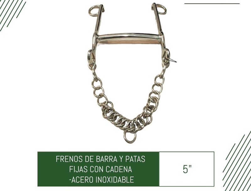 FRENO DE BARRA Y PATAS RIGIDAS CON CADENA