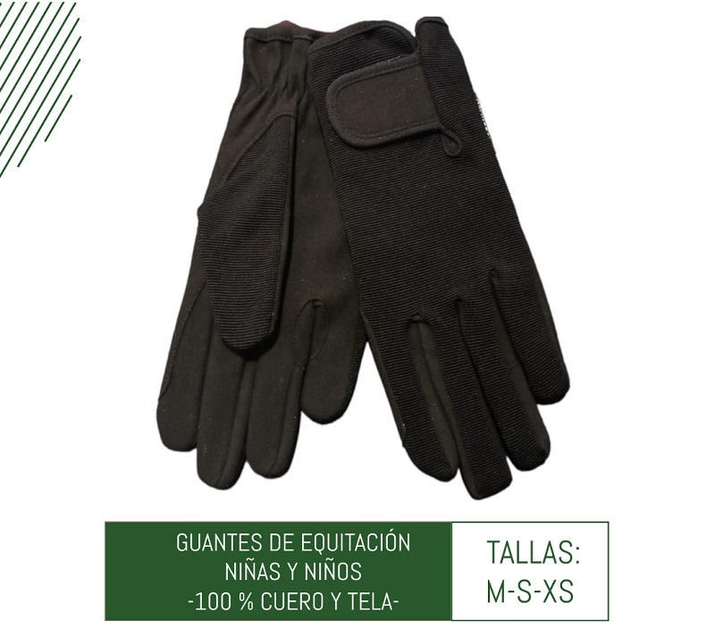 GUANTES PARA EQUITACION PARA NIÑOS PAR