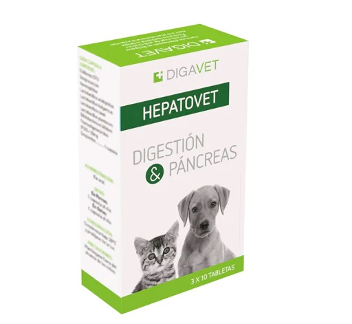 HEPATOVET DIGAVET 30 TABLETAS