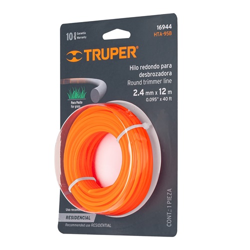 HILO TRUPER PARA CHAPEADORA ROLLITO NARANJA 2.4MM*12M