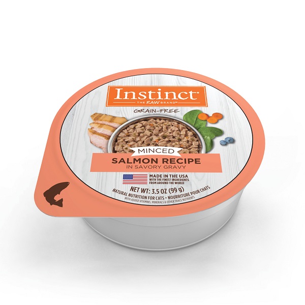 ALIMENTO HUMEDO PERA GATO INSTINCT MINCED SALMON CUPS 3.5 ONZ