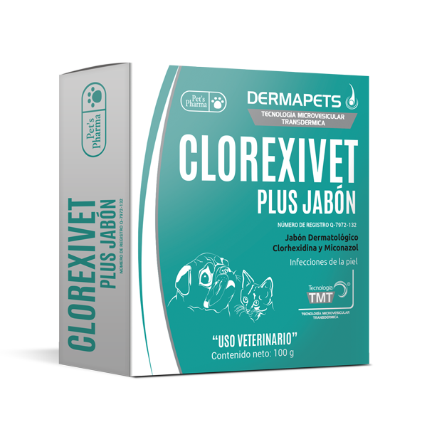 JABON DERMAPETS CLOREXIVET PLUS 100G