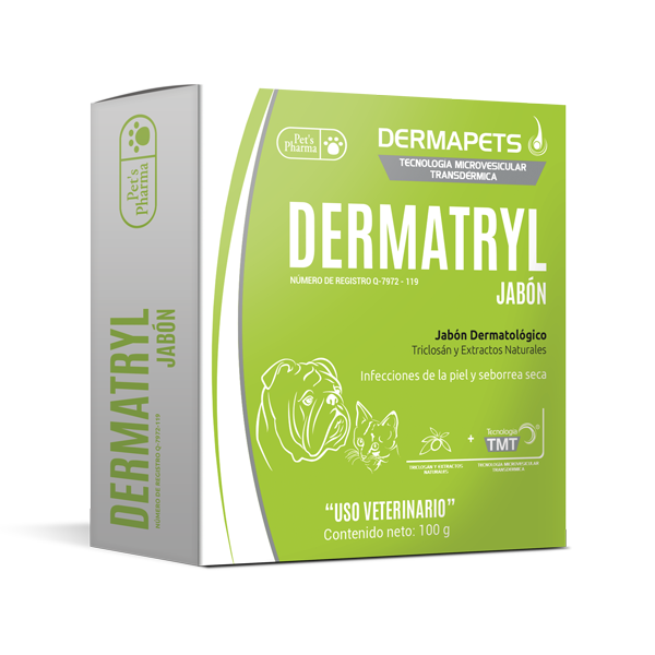 JABON DERMAPETS DERMATRYL-100 GRS