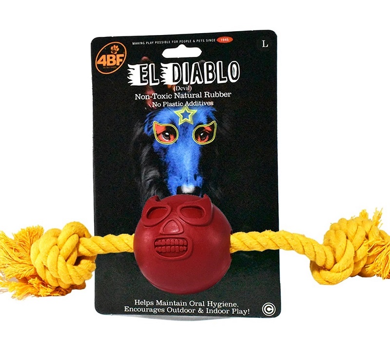 JUGUETE PARA PERRO 4BF MASK EL DIABLO