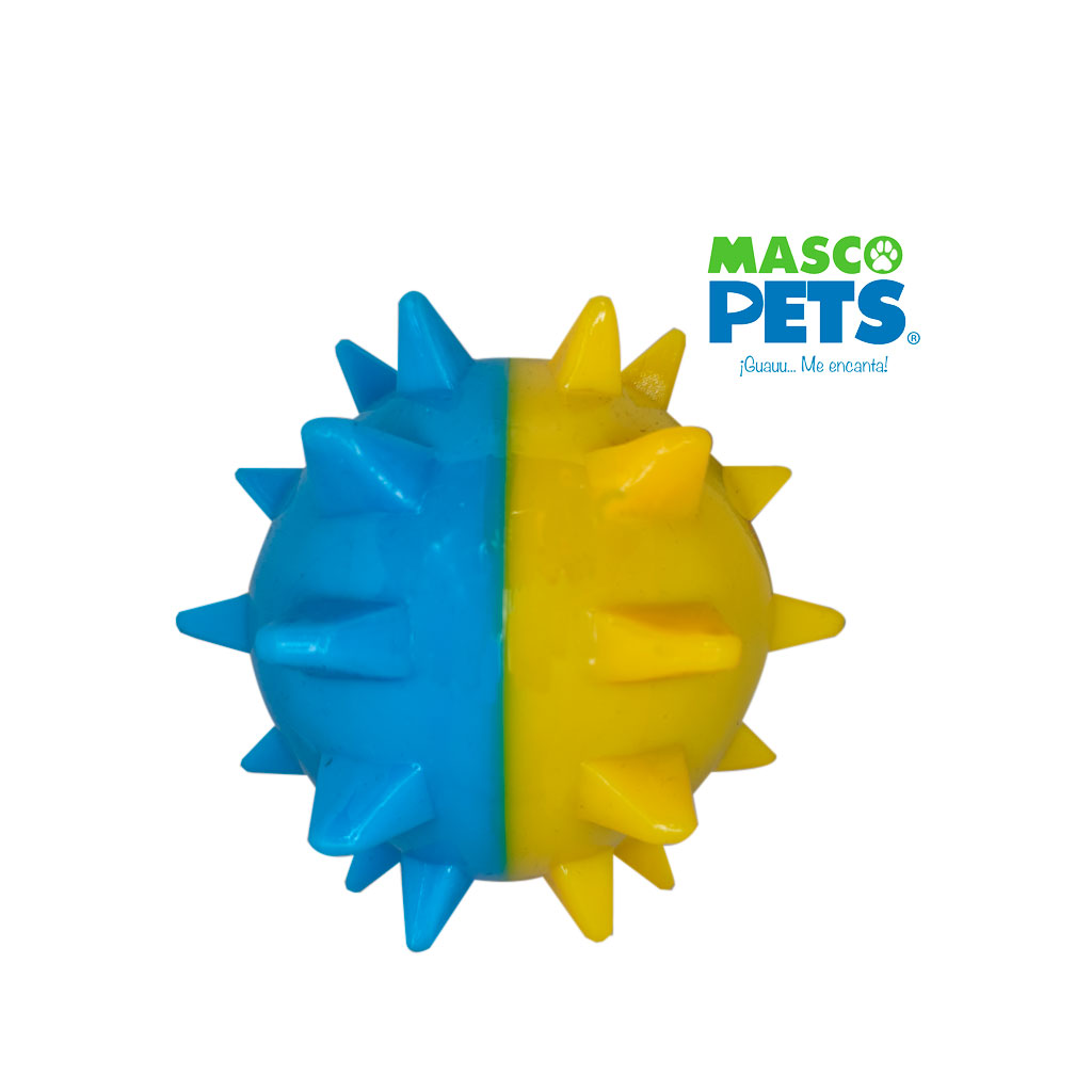 JUGUETE PARA PERRO BOLA PUAS 13 CMS MASCOPETS