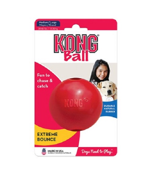 KONG CLASSIC BALL WITH HOLE M-L