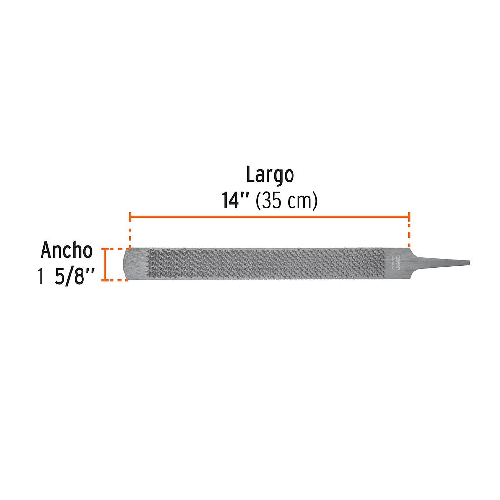 LIMA ESCOFINA PARA HERRAR CON ZANCO 14" TRUPER