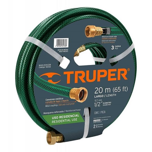 MANGUERA TRUPER CALIBRE 1/2" X 20 MTS