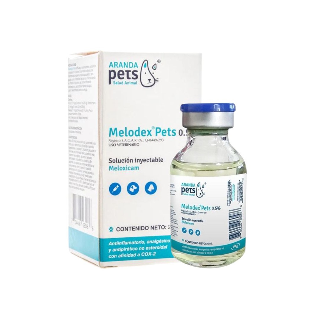 MELODEX PET 0.5%-SOLUCION INYECTABLE 20ML