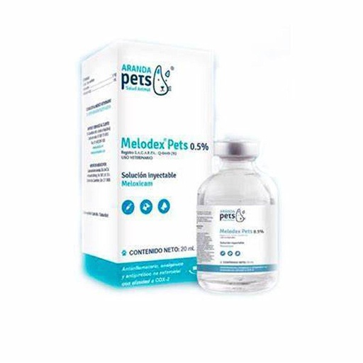 MELODEX PET 0.5% SOLUCION INYECTABLE 20ML