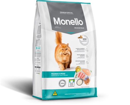 CONCENTRADO PARA GATO MONELLO BOLA DE PELOS POLLO Y PESCADO