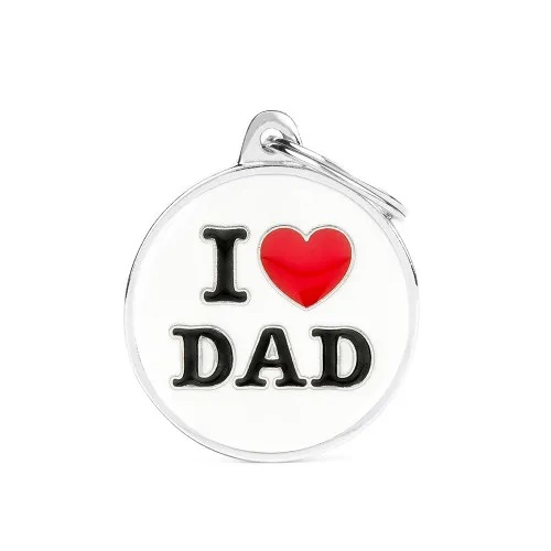 MY FAMILY TAG CHARM I LOVE DAD