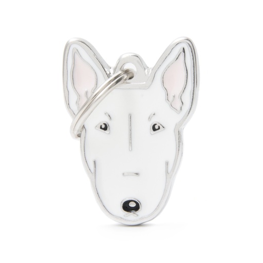 [MF21NWHITE] MY FAMILY TAG FRIENDS WHITE BULL TERRIER