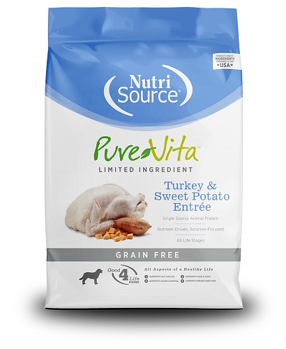 CONCENTRADO PARA PERRO NUTRISOURCE PURE VITA TURKEY AND SWEET POTATO ENTREE