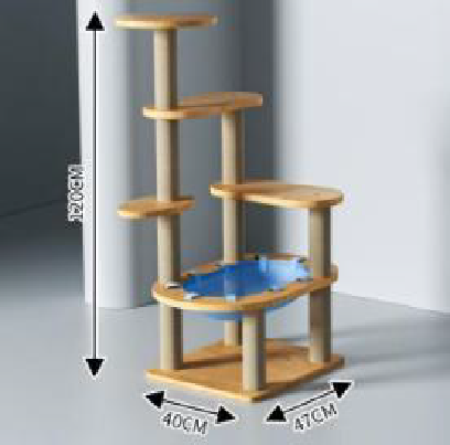 [4425114] RASCADOR PARA GATOS CON GIMNASIO MULTINIVEL #4